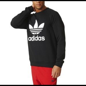 Black Adidas trefoil sweatshirt